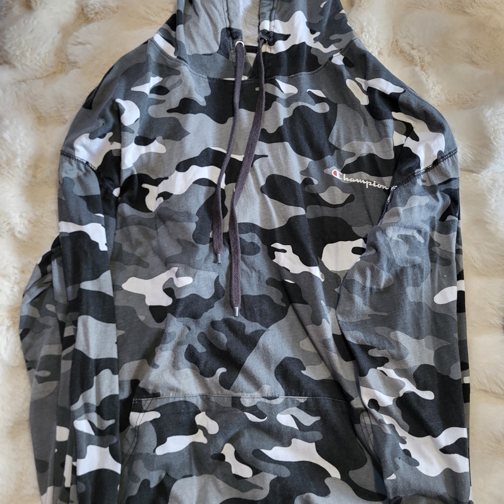 Champion Gray Camo Hoodie